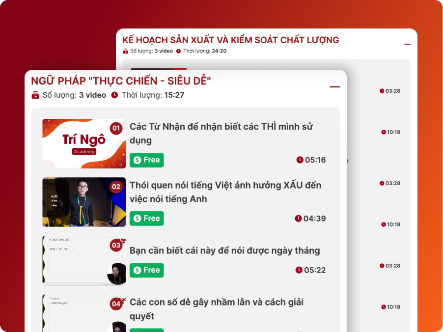 HỖ TRỢ TRỌN ĐỜI